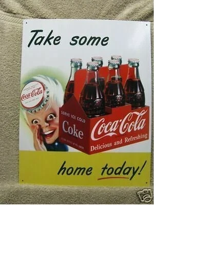 Coca-Cola 12.5x16 Licensed Metal Sign Desperate Enterprises USA