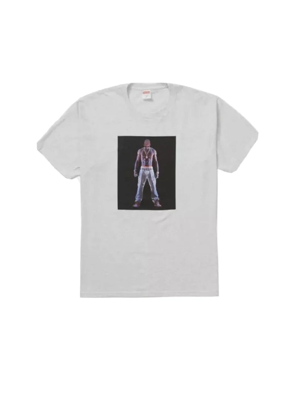 Tee shirt Supreme Tupac gris cendre TAILLE GRAND LIVRAISON GRATUITE T shirt hologramme