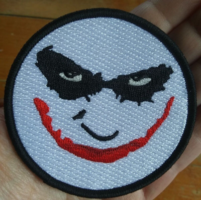 EVIL WICKED JOKER SMILE EMBROIDERED IRON ON JACKET SHIRT VEST HAT PATCH