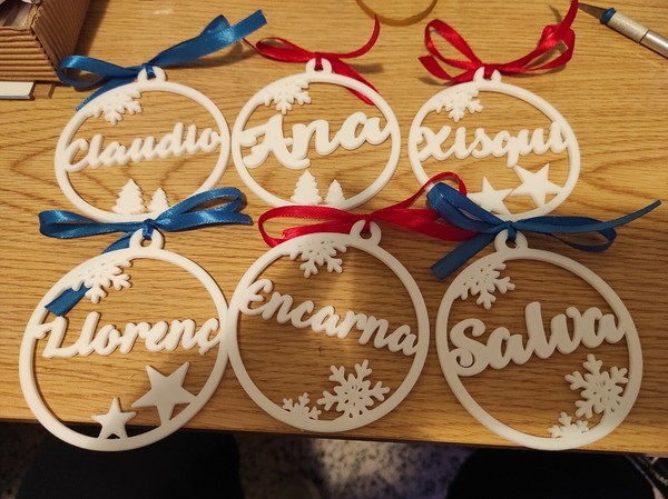 adornos navideño, personalizado, colores, 