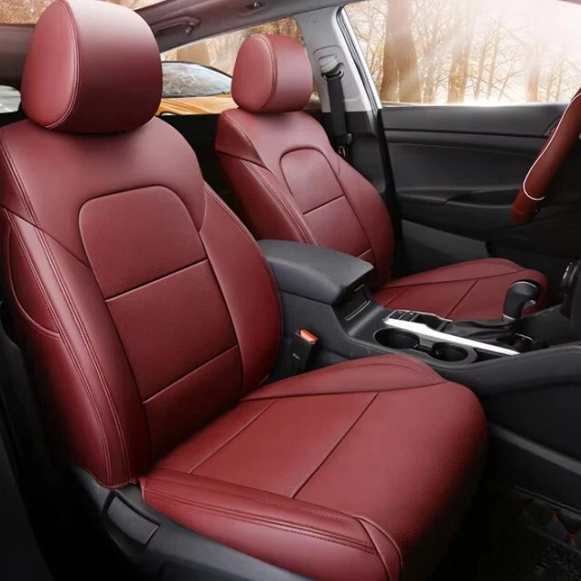 PARA HYUNDAI TUCSON 2005-2024 MOTOPTES DURADEROS ASIENTOS DE COCHE PERSONALIZADOS FUNDAS DE CUERO Foto 3 de 4