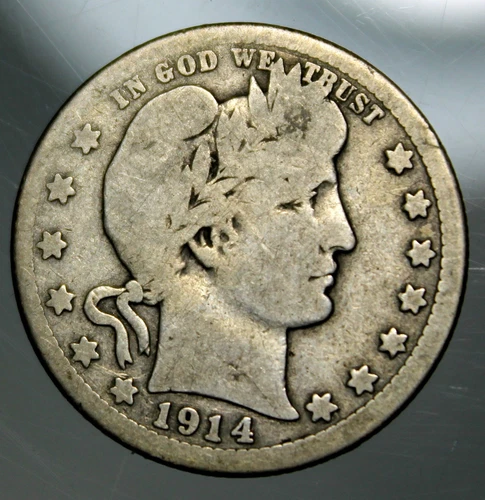 1914 S Barber Quarter - Good !!