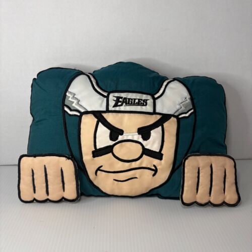 Vtg Philadelphia Eagles NFL Mascot/Helmet/Football Player Collectible Fan Pillow