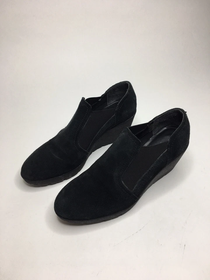 Tacones de cuña de cuero gamuza Flexx para mujer •Talla 7 *USADOS EN EXCELENTE ESTADO Foto 3 de 4