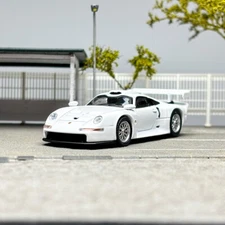 Sparky 1/64 Scale Porsche 911 GT1 White Diecast Car Model Toy Gift NIB