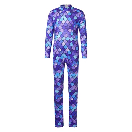 Kids Girls Mermaid Cosplay Costume Unitard Role Play Bodysuit Athletic Workout - Picture 69 of 72