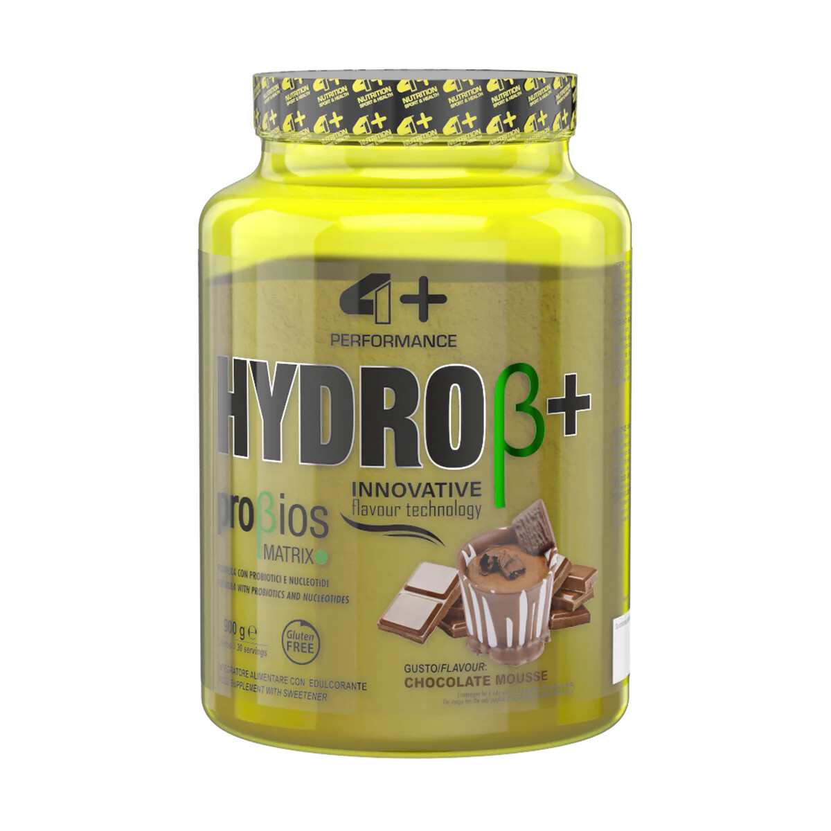 Hydro+ - 4+ Nutriotion. Proteine idrolizzade Optipep® in polvere da 900g