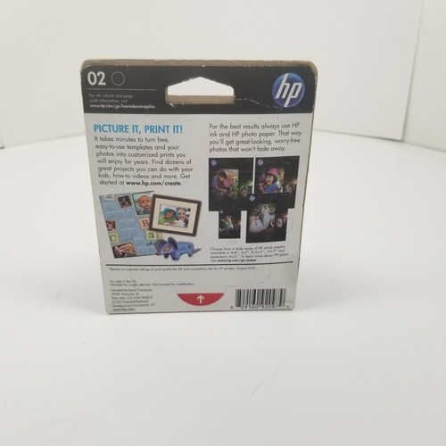 Genuine HP Photosmart 02 Black Ink Cartridge Exp 05/13 - Picture 2 of 3