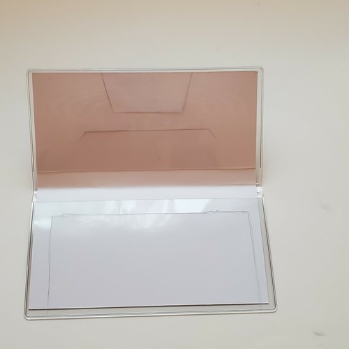 Personalized Monogram Vinyl Checkbook Cover with Wood Panel Image Design - Picture 4 of 5