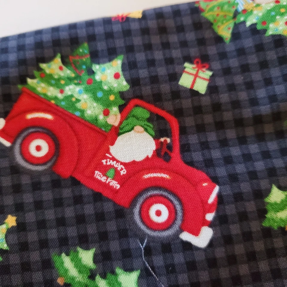 Gnomes for Christmas Timber Henry Glass FQ Pack of 6  Cotton Fabric Fat Quarter  - Image 2 of 4