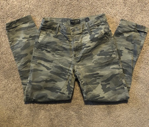 Lucky Brand • The Cargo• Women's Army Green Camo Pants Size 4/27 (26.5" Inseam) - Picture 3 of 12