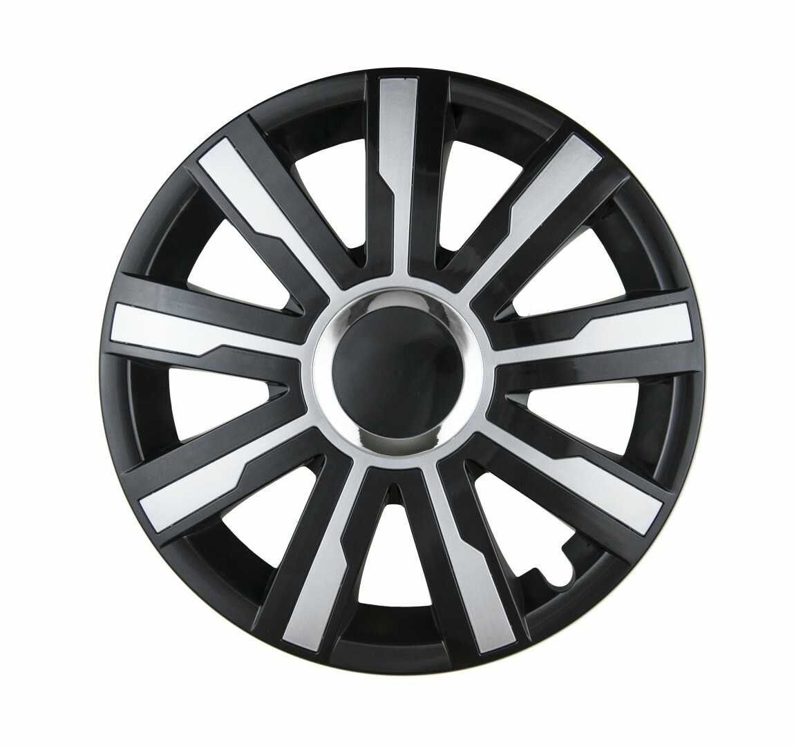 Enjoliveurs 16 pouces universels gris et noir pour voiture lot de 4