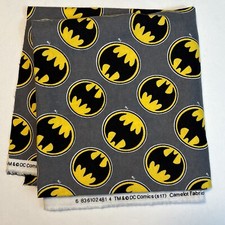 Batman Emblem DC Comics Flannel Fabric About 43 x 40
