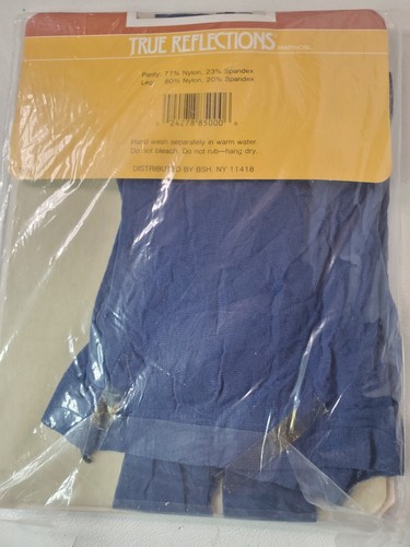 Top Hanes True Reflections Silken Sheers Control de Luz Azul Marino C-D De Colección - Imagen 3 de 3