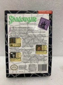 Shadowgate (Nintendo Entertainment System, 1989) NES Game & Box Kemco Seika