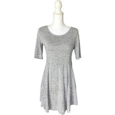 Popular Basics Vintage Womens Juniors Casual Fit and Flare Dress Gray Size XL