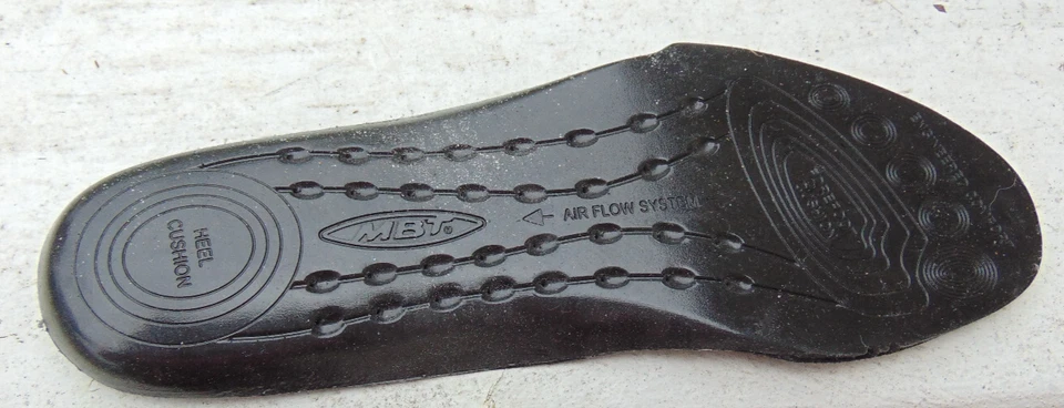 MBT 女式黑色皮革 700385 瑞士 Mary Jane 步行鞋、色调鞋 ~ 5-5.5 — 第 3/4 张图片