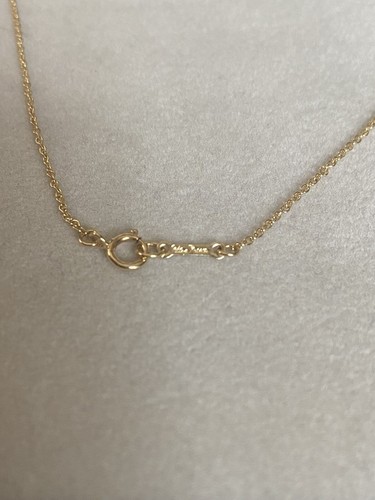 Tiffany & Co. 18K Gold Picasso Loving Heart Pendant Necklace 16" Rt.$1050. - Picture 8 of 12