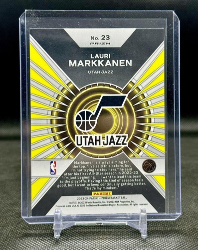 2023-24 Panini Prizm Dominance Green Prizm #23 Lauri Markkanen Utah Jazz - Picture 2 of 2