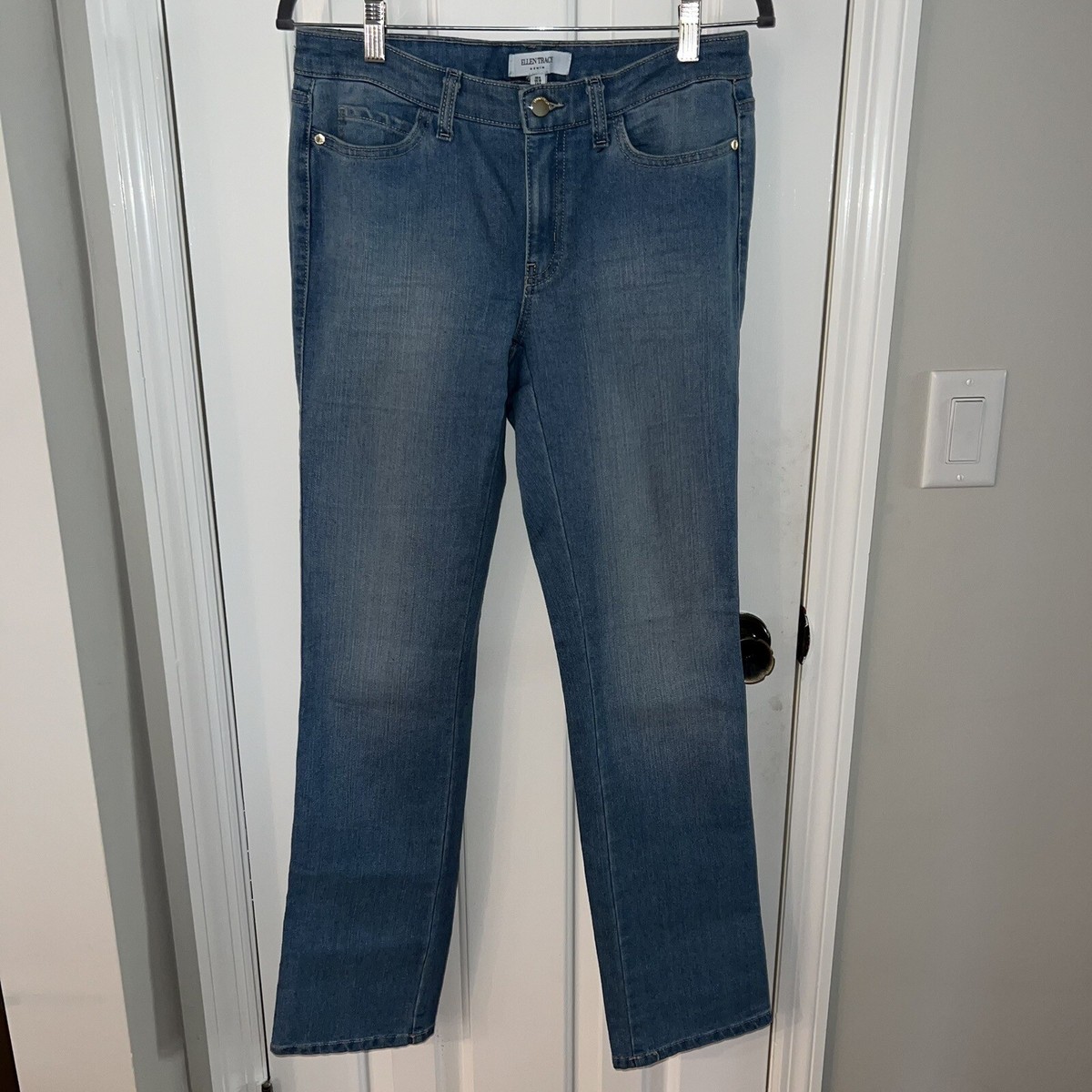 Ellen Tracy Women's Denim Blue Jeans Size “The Straight” Vintage