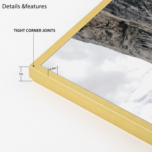 20x24 Aluminum Picture Frame Acrylic Front Thin Metal Poster Photo Frame - Picture 11 of 15