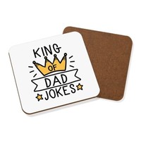 King Of Dad Witze Untersetzer GeträNke-Unterlage Vatertag World's Best Toll Opa