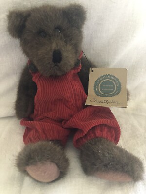 Vintage Boyds Bears Bearware Christopher Plush NWT Red Overalls 