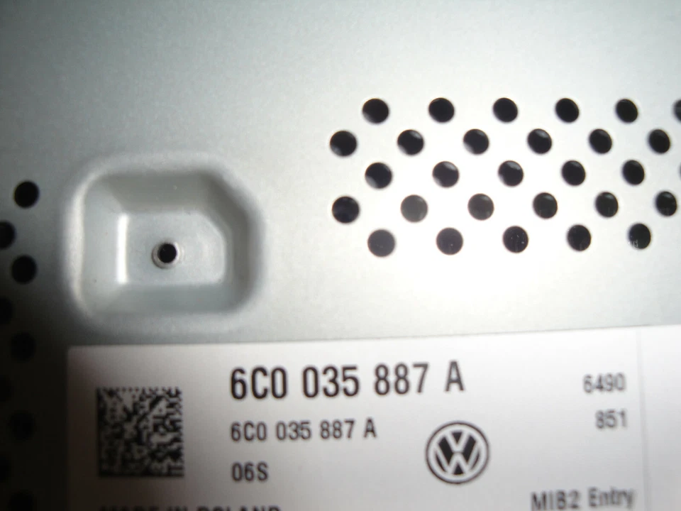 VW POLO 6C 2015 INFOTAINMENT DAB+ COMPOSITION TOUCH 6C0035887A NUOVO !!! - Immagine 2 di 3