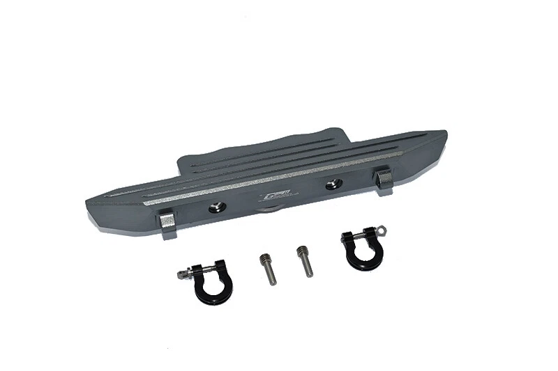 Parachoques delantero de aluminio GPM + anillos en D para Jeep Wrangler AXIAL SCX10 III Foto 2 de 4