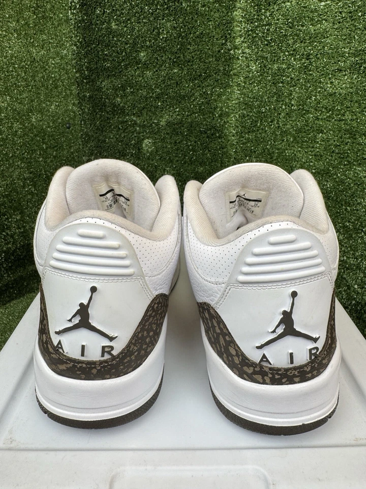 Nike Air Jordan 3 Retro 18 Mocha Talla 10 136064-122 OG Palomino Marrón Cemento Foto 4 de 4