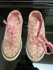 Converse All Star pink stars Girls size 12