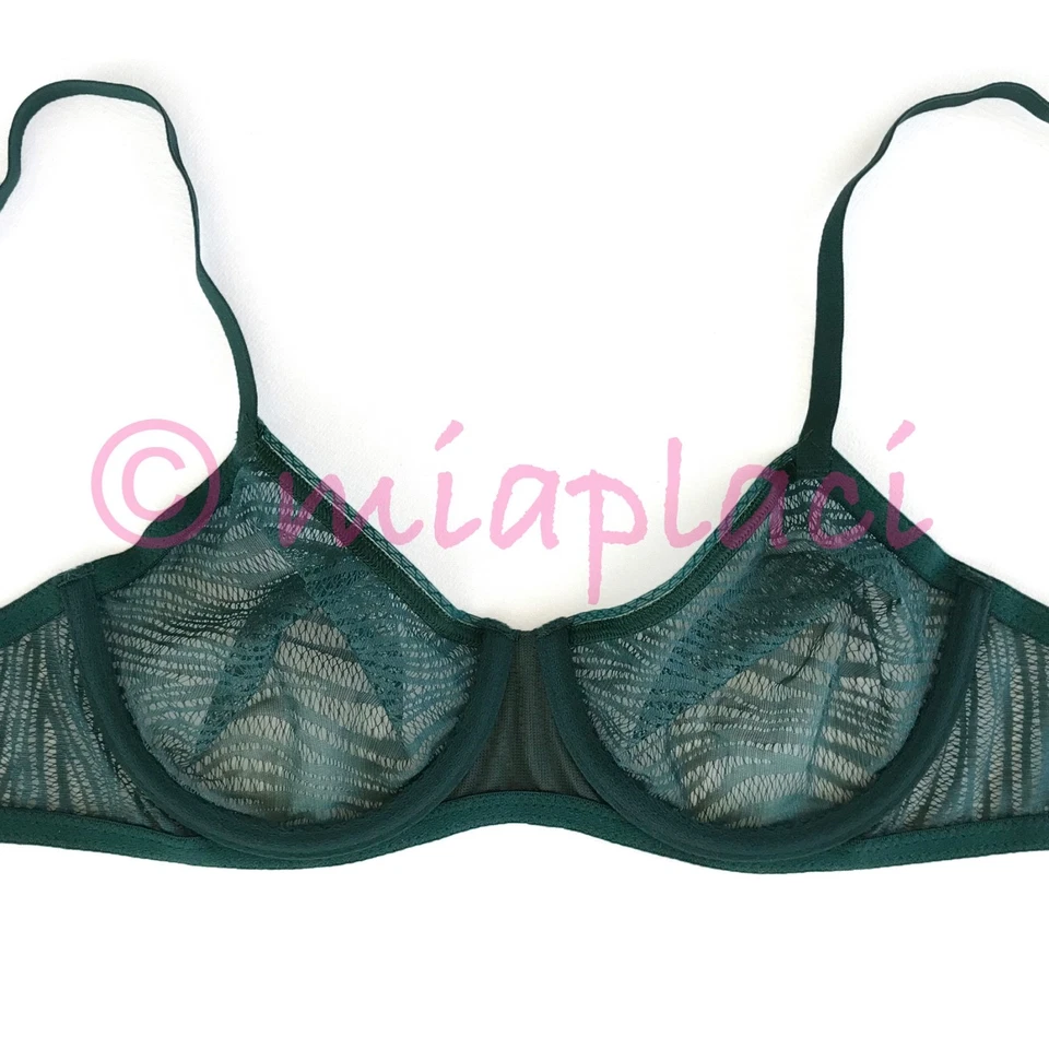 Sujetador con aros Studio La Perla Daphne #906131 verde 34B nuevo con etiquetas Foto 4 de 4