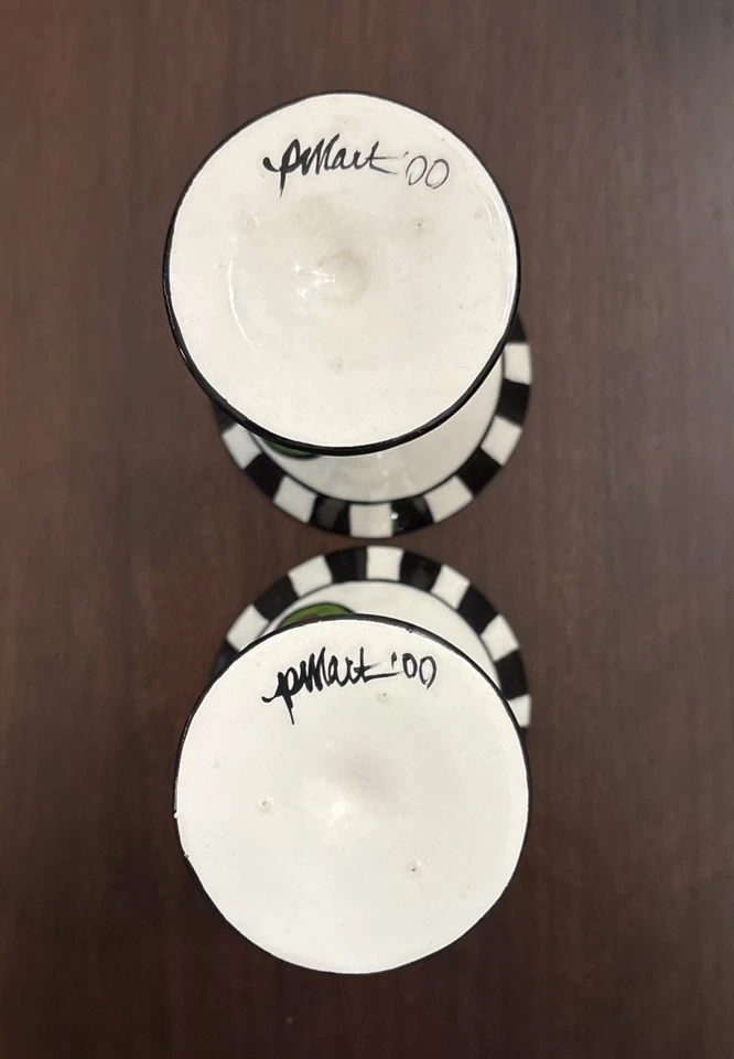 2 Pottery Martini Glasses-Really Cute! - Image 4 of 4