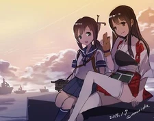 Anime Girls School Uniform Japanese Clothes Zettai  Gaming Mat Desk 40070