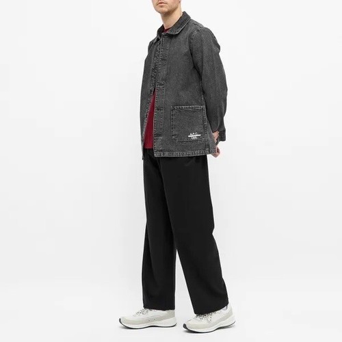 $395 A.P.C. Paris x END. Kerlouan Denim Chore Jacket Faux Noir APC S - Picture 3 of 11