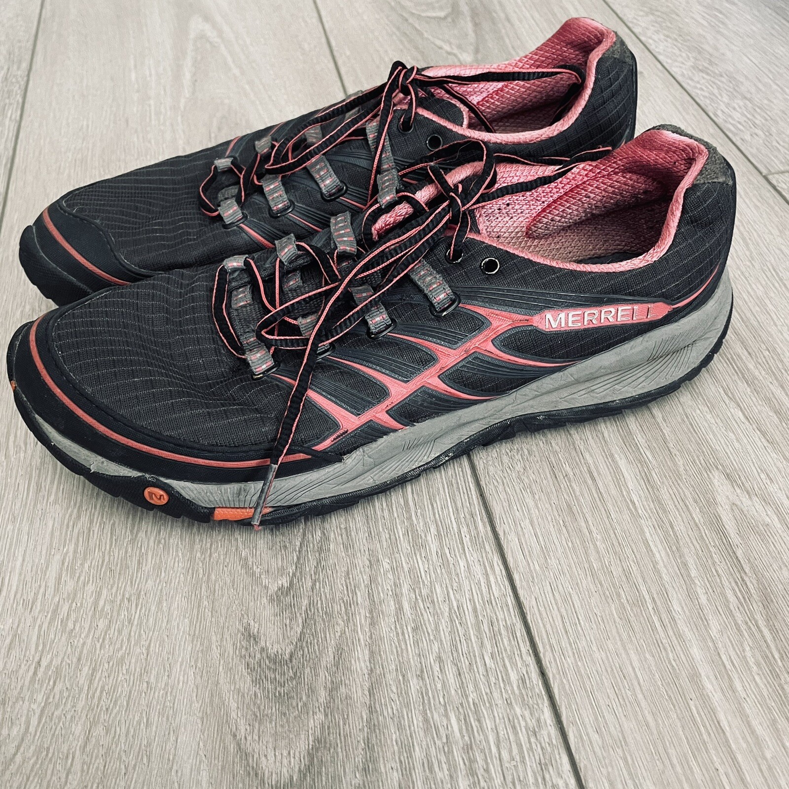 MERRELL Scarpe da Trail Running Donna All Out Rush Unifly Grip Nero Rosa Taglia 9 5