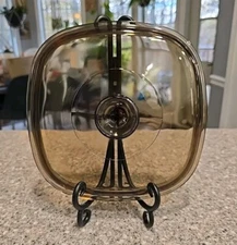 Pyrex Brown Glass Lid A-9-C fits A-2-B, A-3-B, A-8-B & 9" Corning Ware Casserole