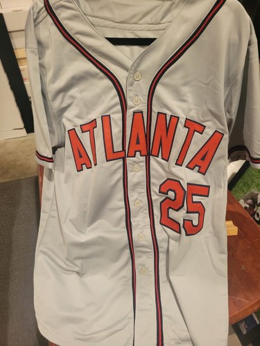 Andruw Jones Signed  Atlanta Braves Gray Baseball Jersey PSA DNA Authentic   - Picture 3 of 5