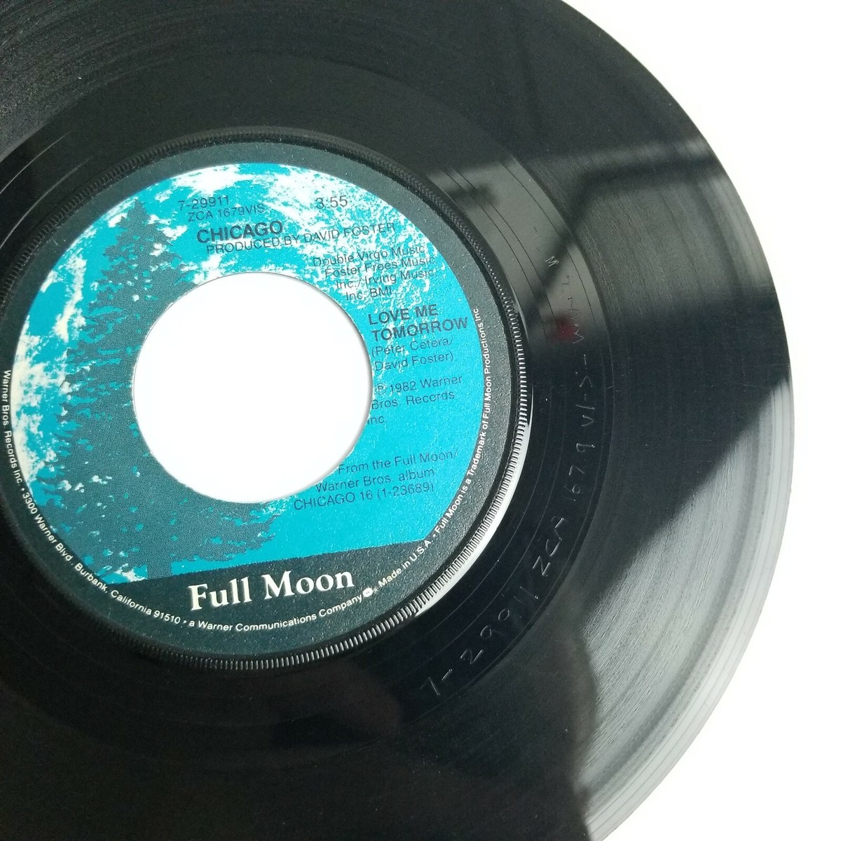 Chicago Love Me Tomorrow / Bad Advice Vinyl 45 Full Moon 7