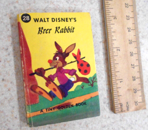 DISNEY’S BRER RABBIT Plays A Trick~Vintage Children’s TINY Golden Book #12 - Afbeelding 1 van 8
