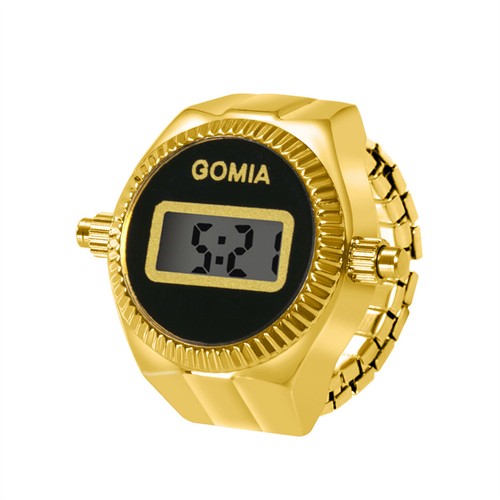 Creative Finger Watch Men Womens LED Digital Dial Elastic Band Ring Watches Gift - Picture 18 of 31