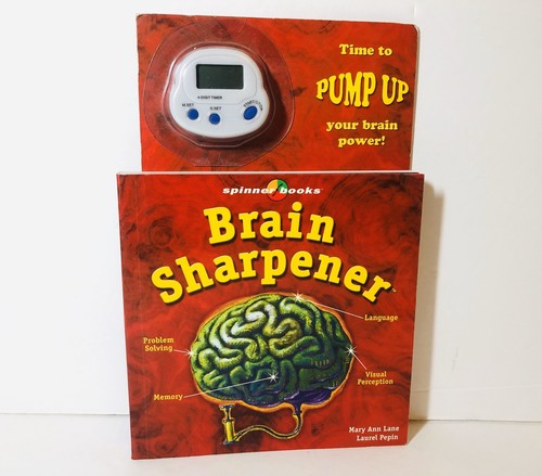 Brain Sharpener Spinner Book Mary Ann Lane Laurel Pepin Rare New - Picture 1 of 3