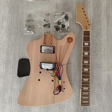 DIY Electric Guitar Kit FbFireB Mahogany Body Rosewood Frets ship