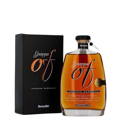 Bonollo Grappa OF AMARONE BARRIQUE Astucciata, 70 Centilitri