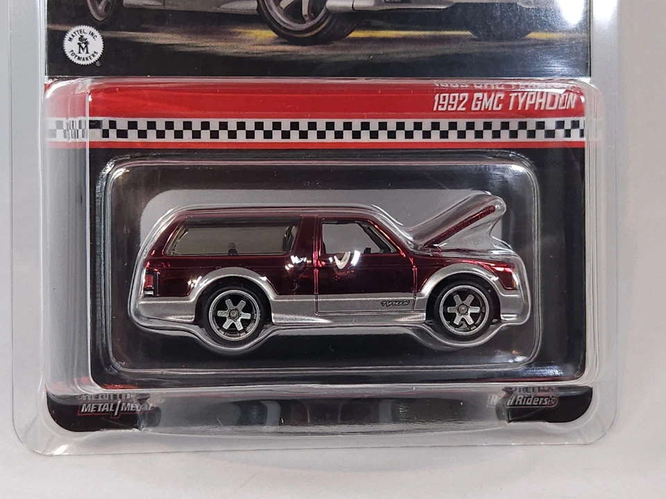 Hot Wheels RLC 1992 GMC Typhoon Spectraflame Red Real Riders 1:64 nuevo Foto 4 de 4