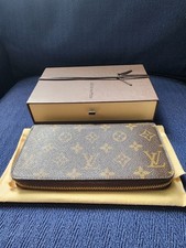 Louis Vuitton Brown Monogram Zip-Around Women's Wallet with Box  Dust Bag