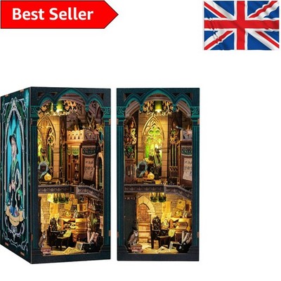 Unique 3D Book Nook Dollhouse Kit with LED Lighting - Perfect Gift for Creatives