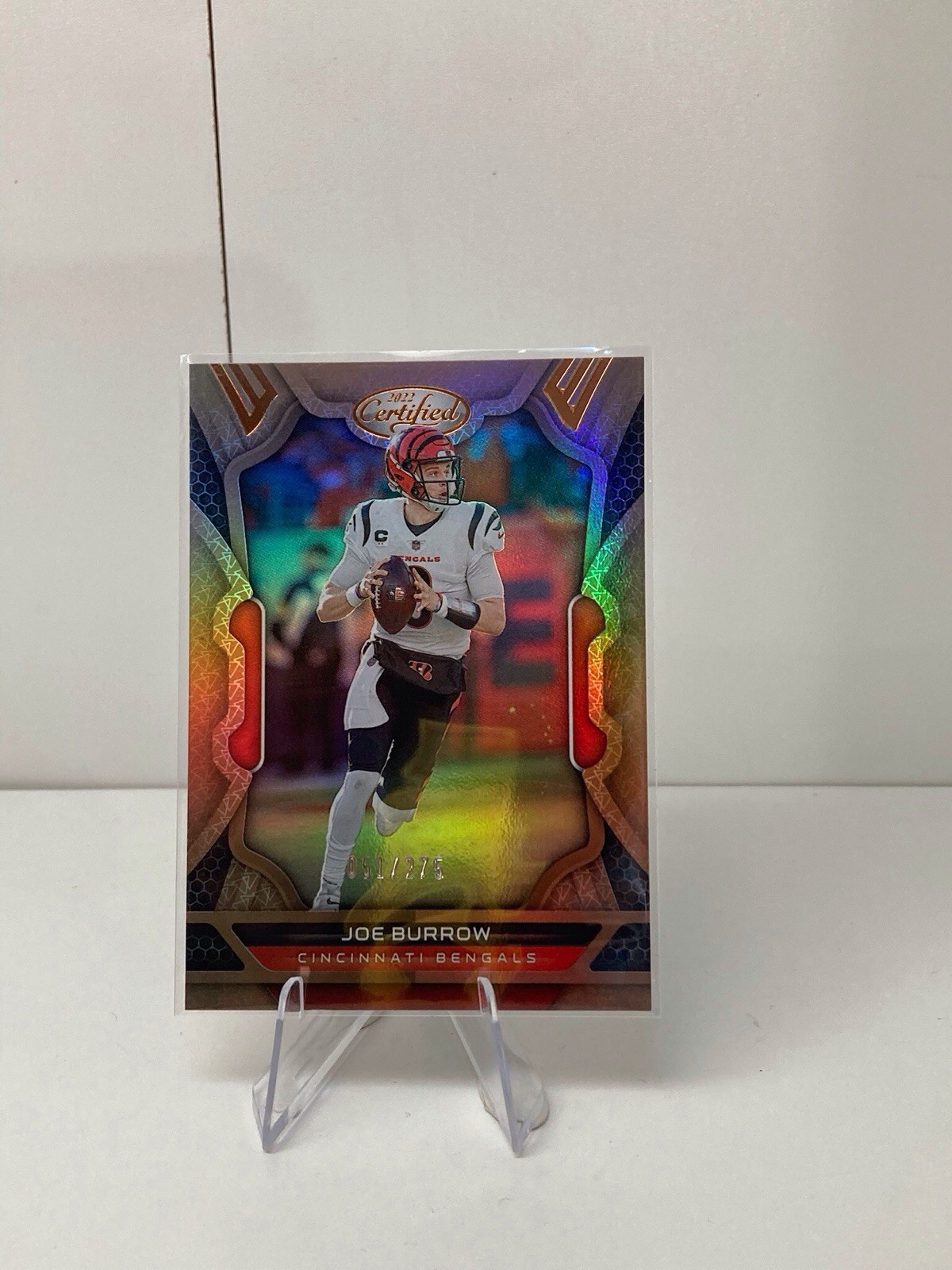 2022 Panini Certified - Joe Burrow #18 Mirror Bronze /275