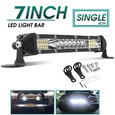 Slim 7 Spot Flood Led Work Light Bar Lamp Driving Fog Offroad Suv 4wd Car Truck Slim 7 Spot Flood Led Work Light Bar Lamp Driving Fog Offroad Suv 4wd Car Truck