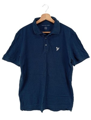 AMERICAN EAGLE OUTFITTERS Polo-Shirt Damen Shirt Gr. DE 38 blau Casual-Look